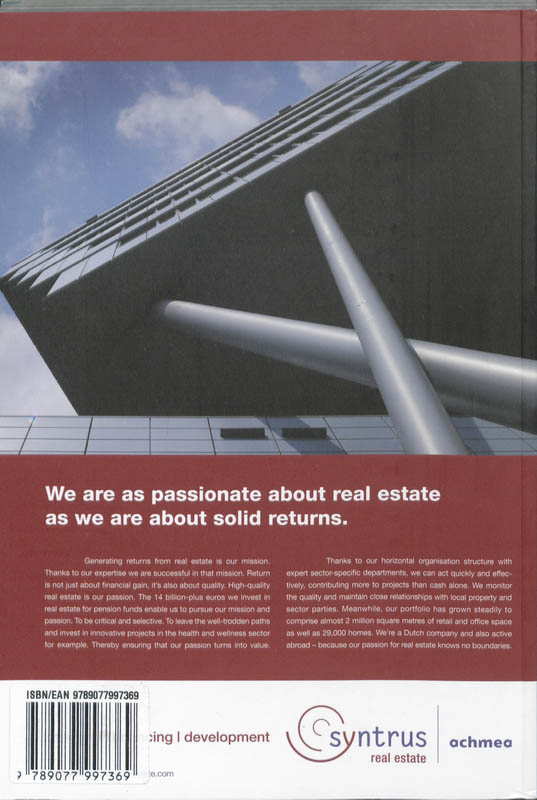 Achterkant van Holland Real Estate Yearbook 2009