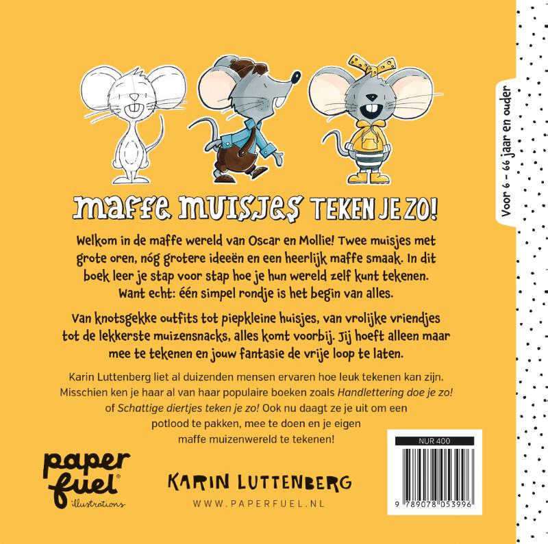 Achterkant van Maffe muisjes teken je zo!