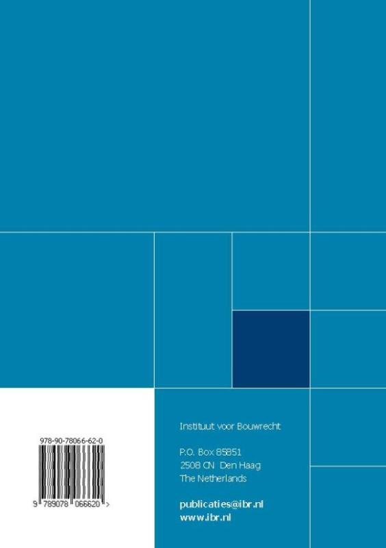 Achterkant van Uniform administrative conditions for the execution of works and technical installation works 2012