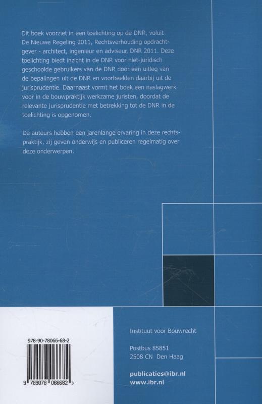 Achterkant van DNR 2011 toegelicht