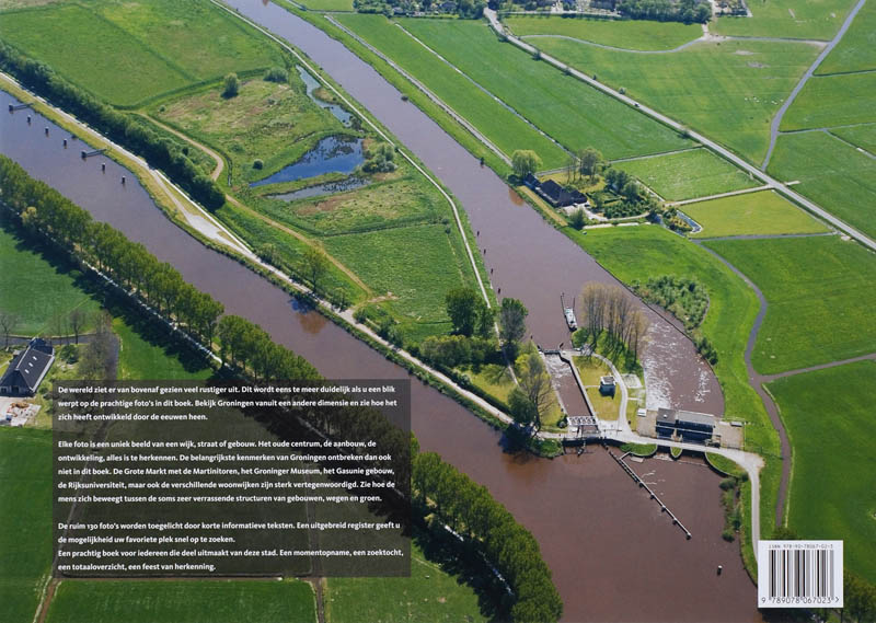 Achterkant van Groningen vanuit de lucht
