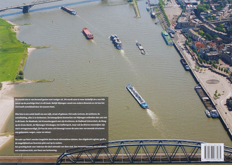 Achterkant van Nijmegen vanuit de lucht