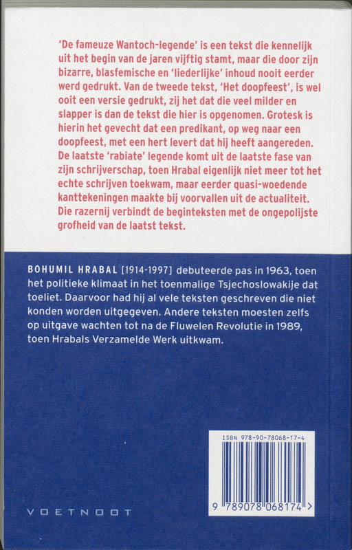 Achterkant van Drie rabiate legendes