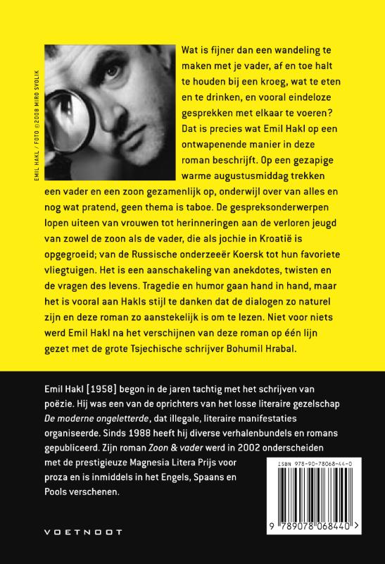 Achterkant van Zoon & vader