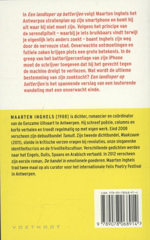 Achterkant van Een landloper op batterijen