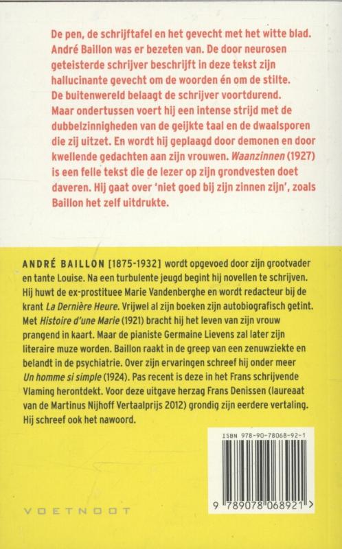 Achterkant van Waanzinnen