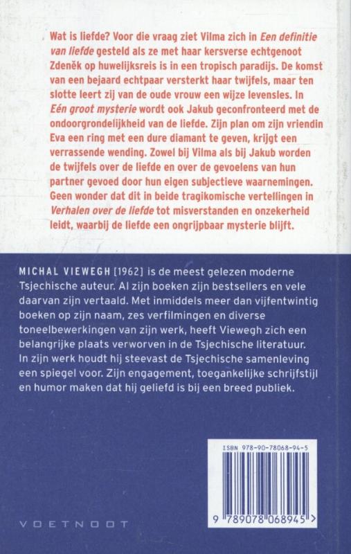 Achterkant van Verhalen over de liefde