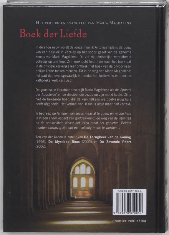 Achterkant van Boek der Liefde