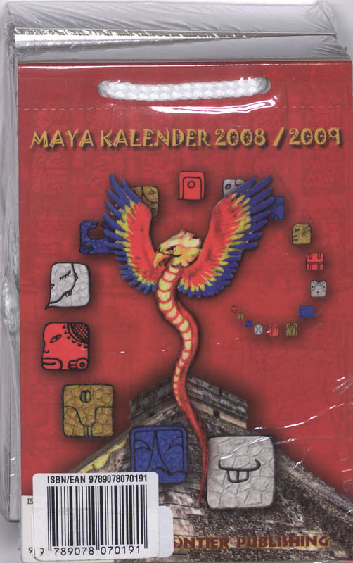 Achterkant van Maya scheurkalender 2008-2010 pakket