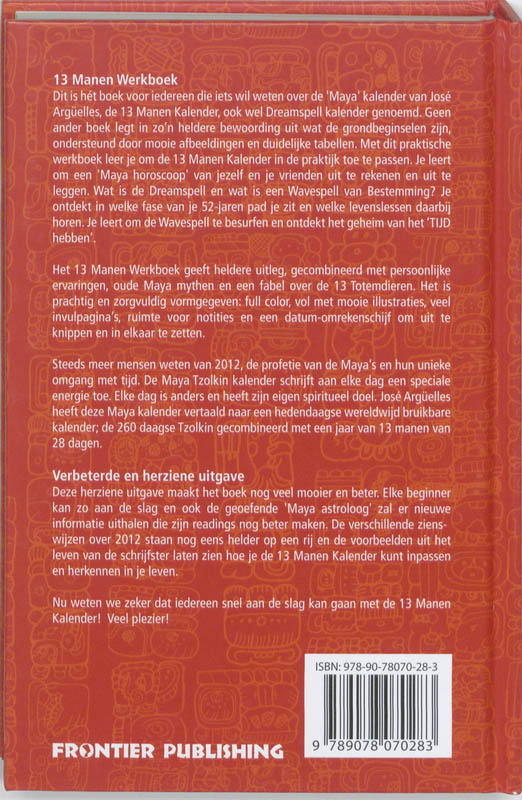 Achterkant van 13 Manen Werkboek