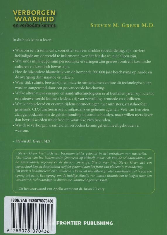 Achterkant van Verborgen waarheid en verboden kennis