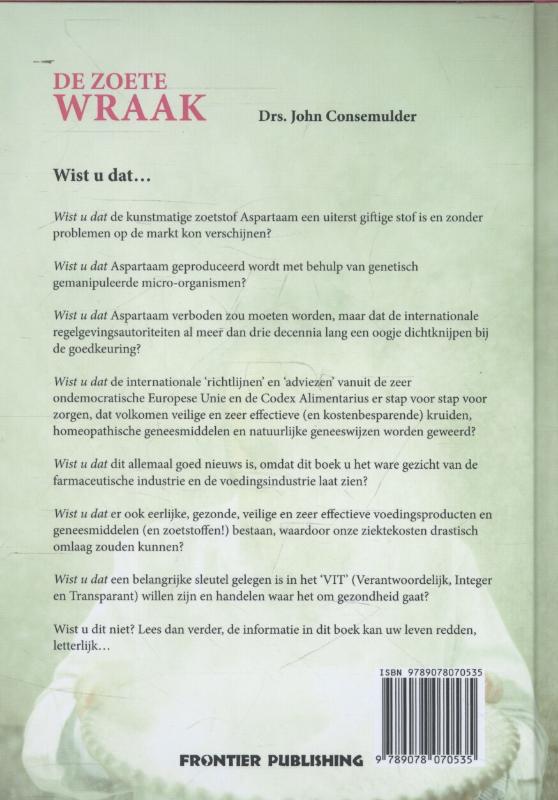 Achterkant van De zoete wraak