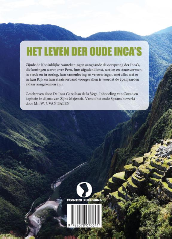 Achterkant van Het leven der oude Incas