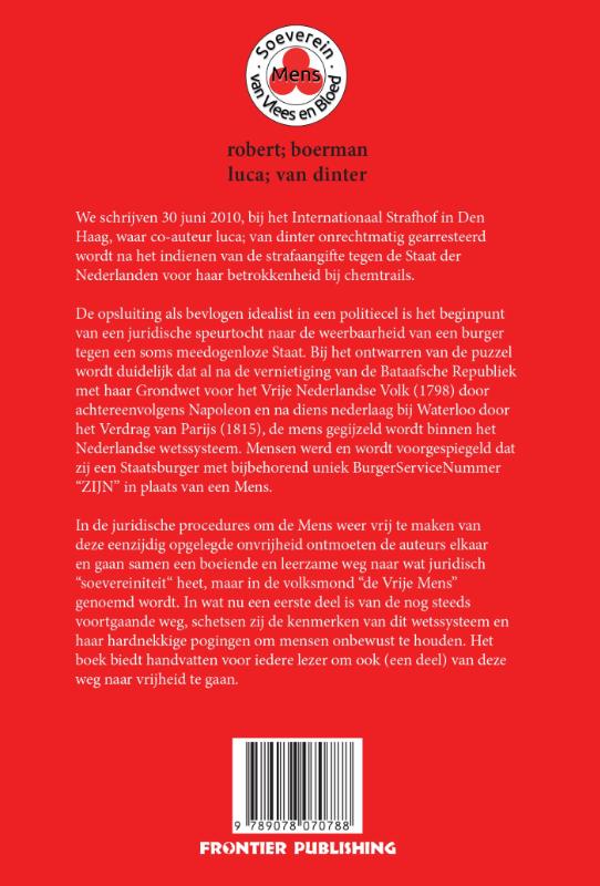 Achterkant van De Soevereine Mens
