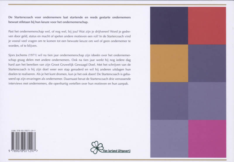 Achterkant van Starterscoach voor ondernemers