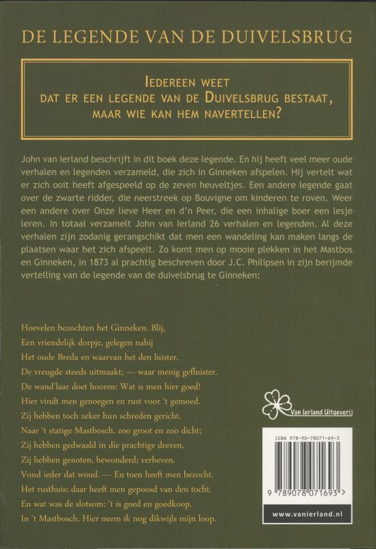 Achterkant van De legende van de duivelsbrug