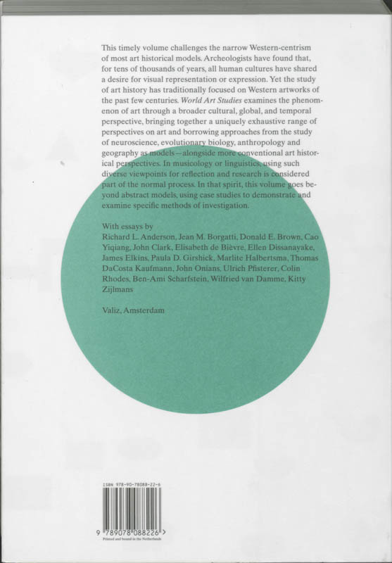 Achterkant van World Art Studies
