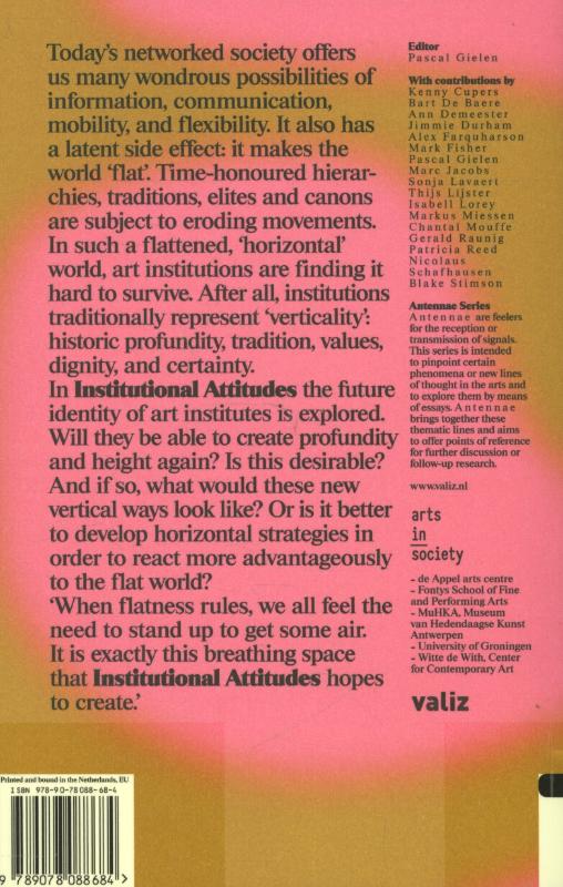 Achterkant van Institutional attitudes