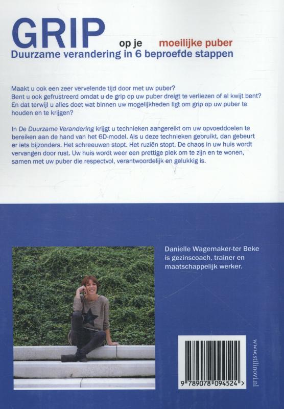 Achterkant van Grip op je moeilijke puber
