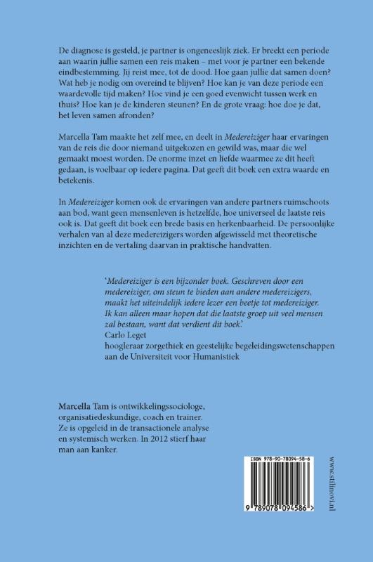 Achterkant van Medereiziger, steun voor de partner van een ongeneeslijk zieke