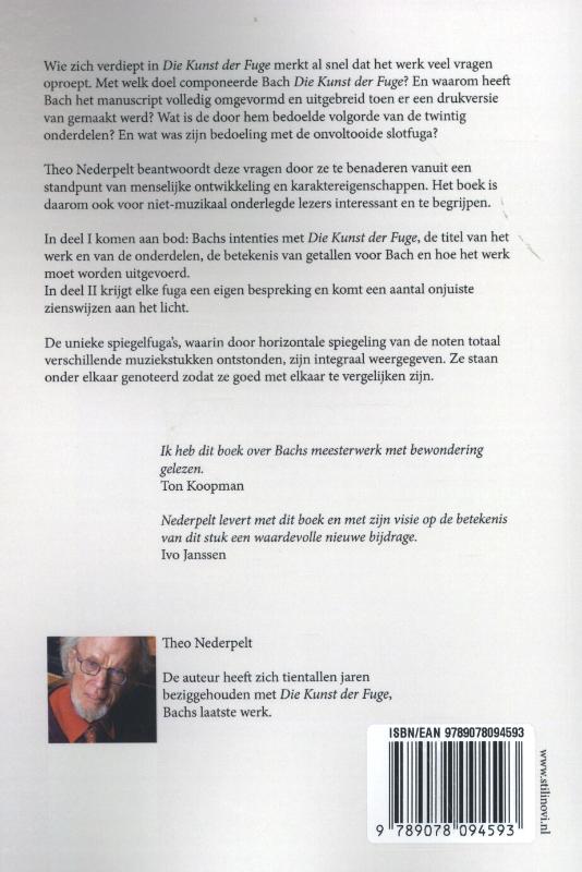 Achterkant van Die Kunst der Fuge