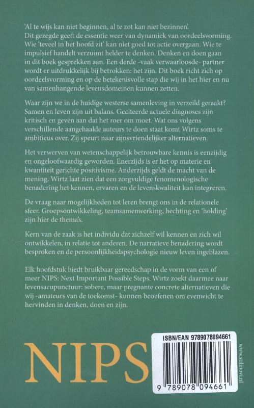 Achterkant van NIPS, next important possible steps