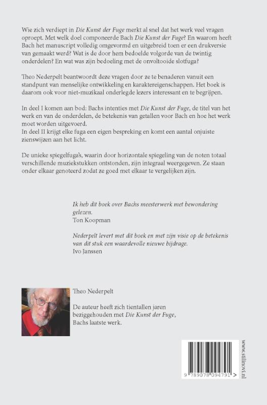 Achterkant van Die Kunst der Fuge