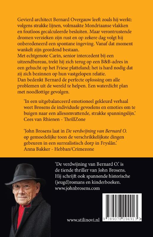 Achterkant van De verdwijning van Bernard O.