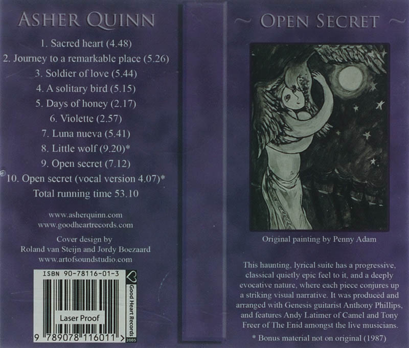 Achterkant van Open secret