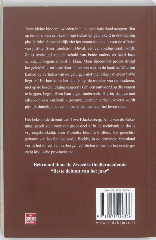 Achterkant van Kind van de Rekening