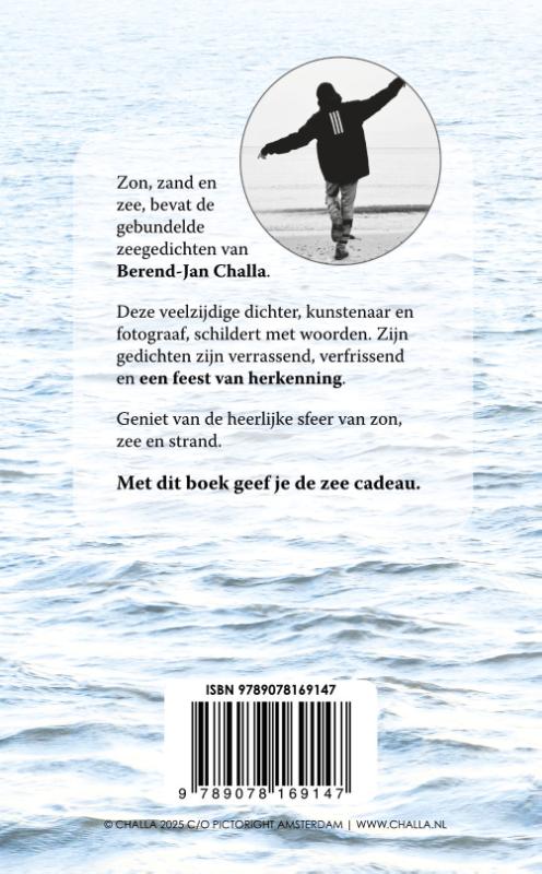 Achterkant van Zon, zand en zee