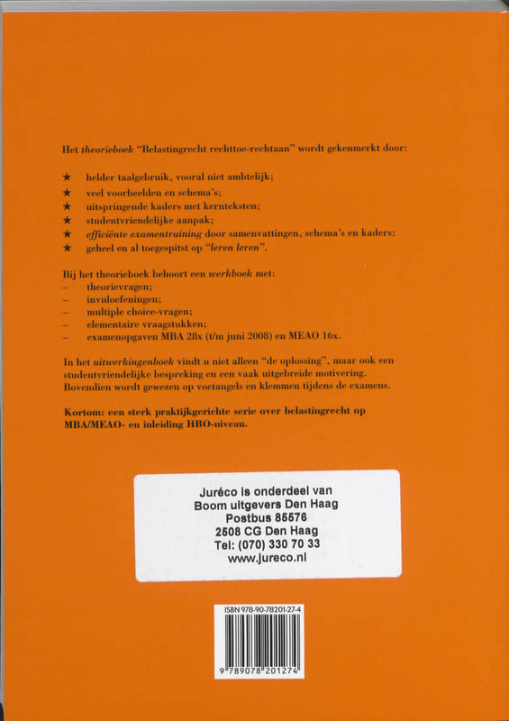 Achterkant van Werkboek