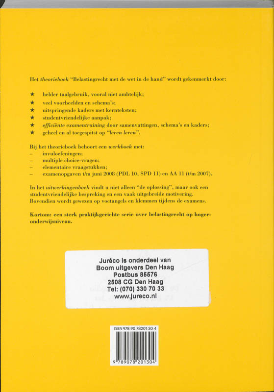 Achterkant van Werkboek