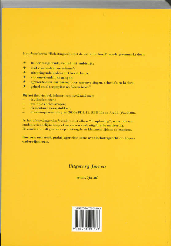 Achterkant van Theorieboek