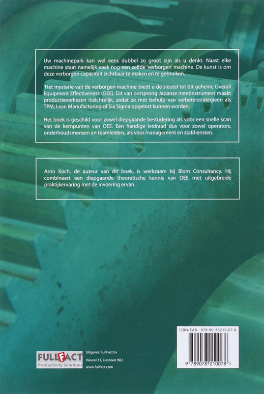 Achterkant van OEE voor het Productieteam