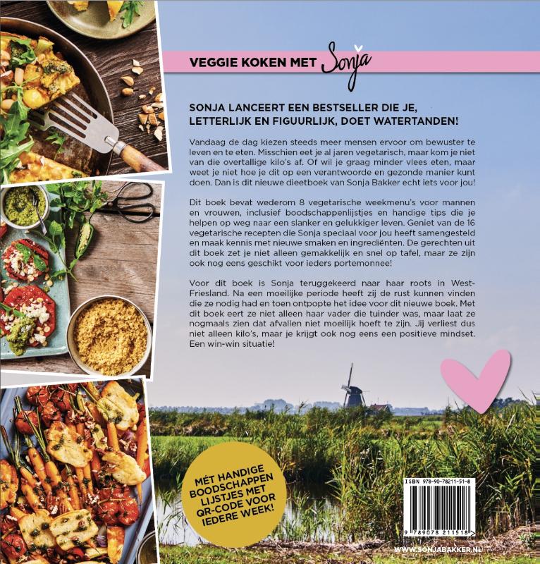 Achterkant van Veggie koken met Sonja