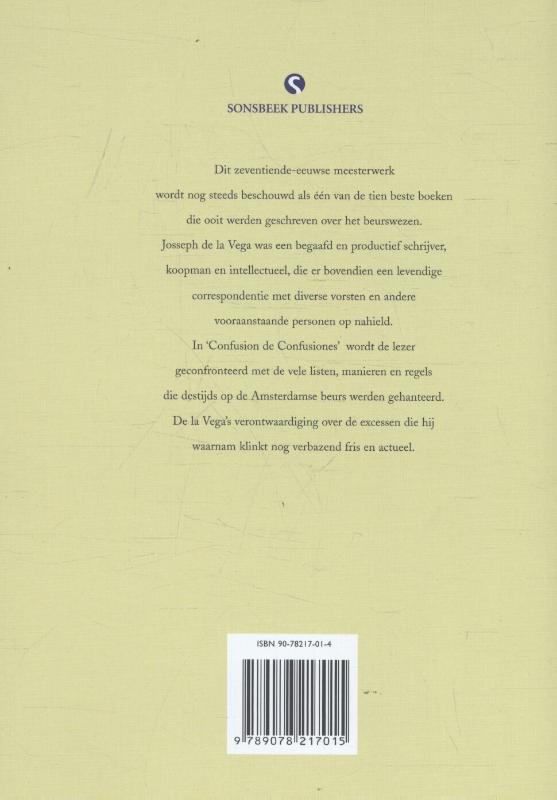 Achterkant van Verwarring der verwarringen