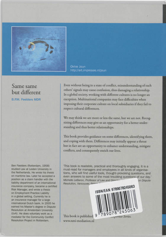 Achterkant van Same same but different