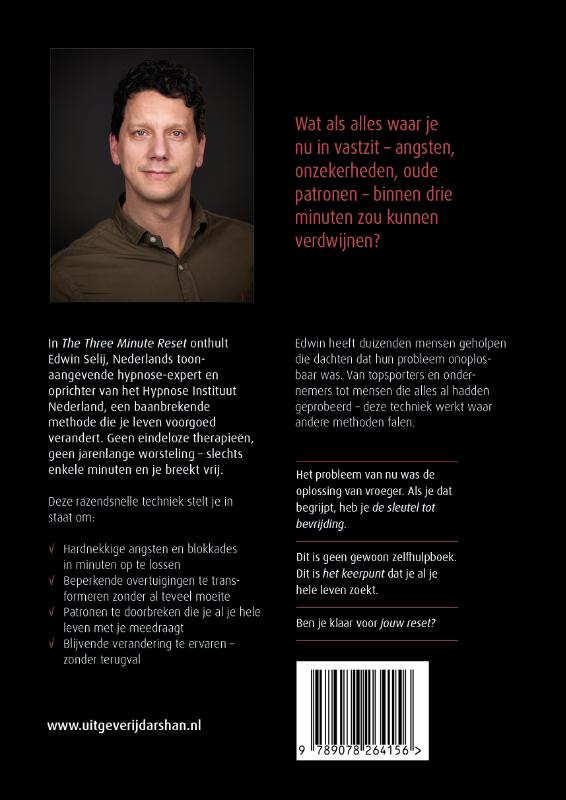 Achterkant van The Three Minute Reset
