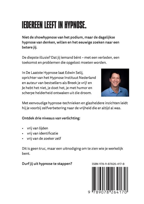 Achterkant van De laatste hypnose