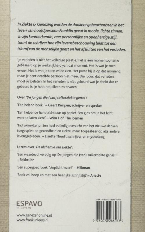 Achterkant van Ziekte en genezing