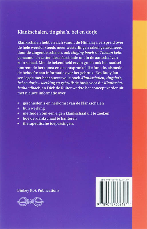 Achterkant van Het klankschalen handboek