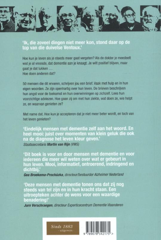 Achterkant van Ik heb dementie