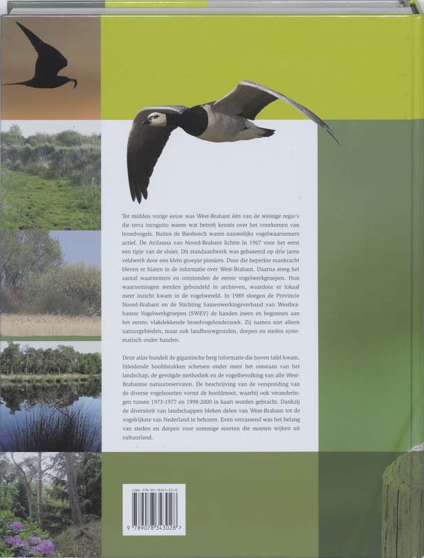 Achterkant van Atlas van de West-Brabantse broedvogels