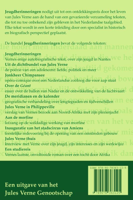 Achterkant van Jeugdherinneringen