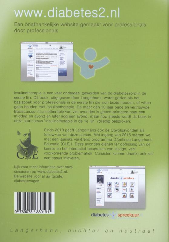 Achterkant van Insulinetherapie in de eerste lijn
