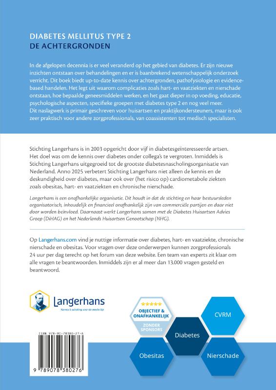 Achterkant van Diabetes Mellitus type 2