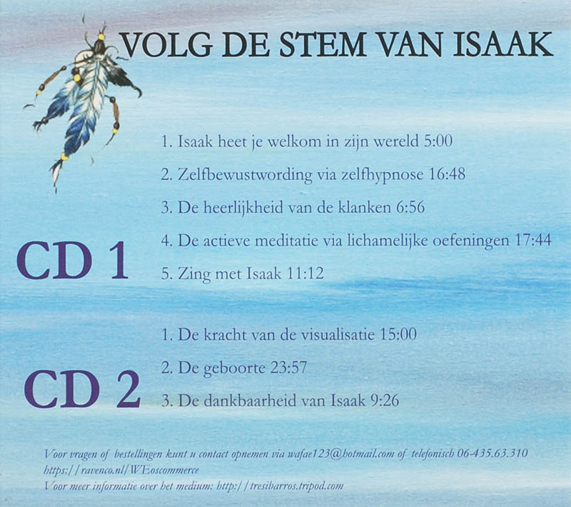 Achterkant van Volg de stem van Isaak