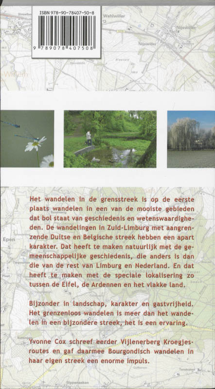 Achterkant van Grenzenloze wandelingen