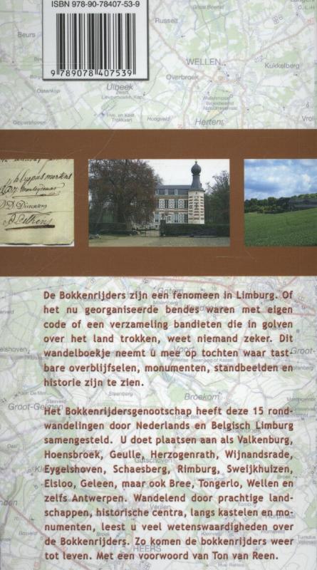 Achterkant van In de voetsporen van de Bokkenrijders